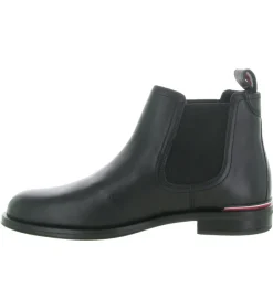 bottines et boots - Chelsea - homme - Cuir - Noir - Tommy hilfiger