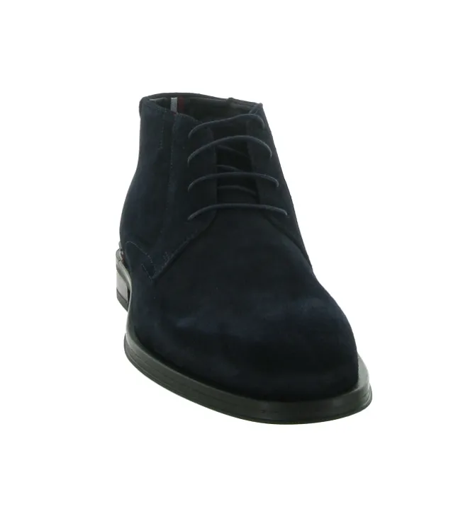 bottines et boots - Chelsea - homme - Nubuck - Bleu Marine - Tommy hilfiger