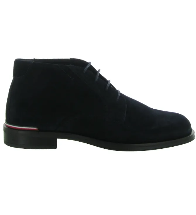 bottines et boots - Chelsea - homme - Nubuck - Bleu Marine - Tommy hilfiger