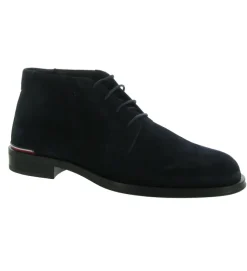bottines et boots - Chelsea - homme - Nubuck - Bleu Marine - Tommy hilfiger