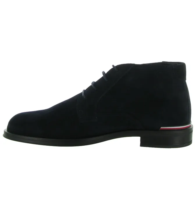 bottines et boots - Chelsea - homme - Nubuck - Bleu Marine - Tommy hilfiger