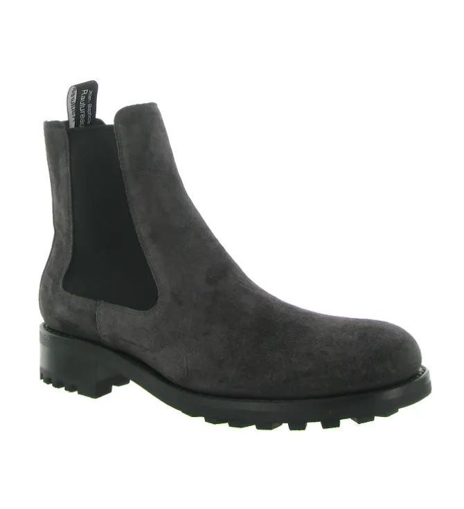 bottines et boots - Chelsea - homme - Cuir - Anthracite - Rautureau