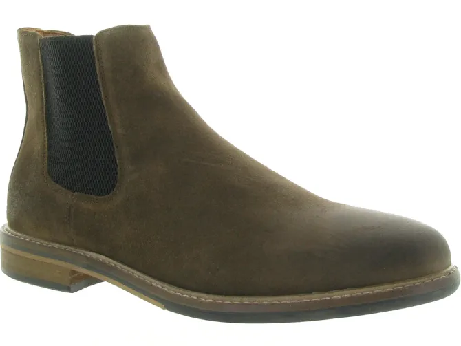 bottines et boots - Chelsea - homme - Cuir - Marron - Schmoove