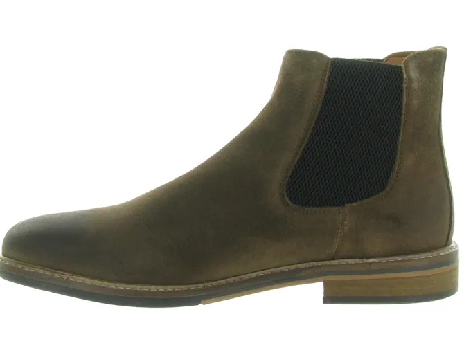 bottines et boots - Chelsea - homme - Cuir - Marron - Schmoove