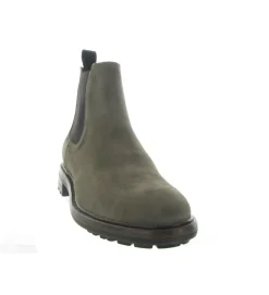 bottines et boots - Chelsea - homme - Nubuck - Taupe - Black stone