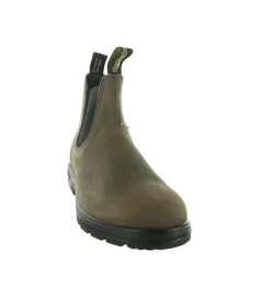 bottines et boots - Chelsea - homme - Nubuck - Marron - Blundstone