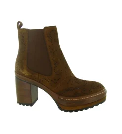 bottines et boots - Classique & Chic - femme - Nubuck - Camel - Pons quintana
