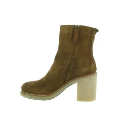 bottines et boots - Classique & Chic - femme - Nubuck - Marron - Julie dee