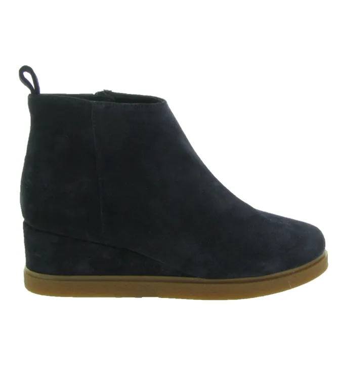 bottines et boots - Classique & Chic - femme - Nubuck - Bleu Marine - Unisa