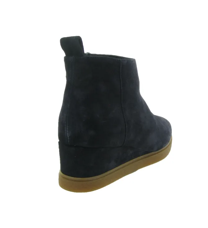 bottines et boots - Classique & Chic - femme - Nubuck - Bleu Marine - Unisa