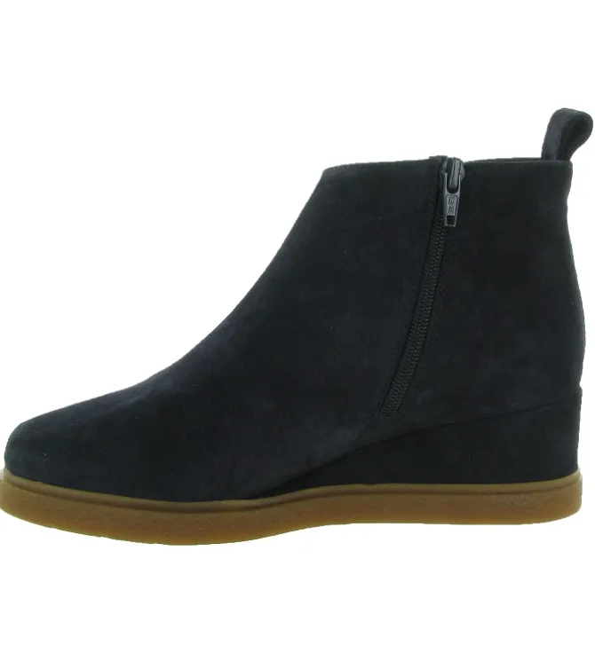 bottines et boots - Classique & Chic - femme - Nubuck - Bleu Marine - Unisa
