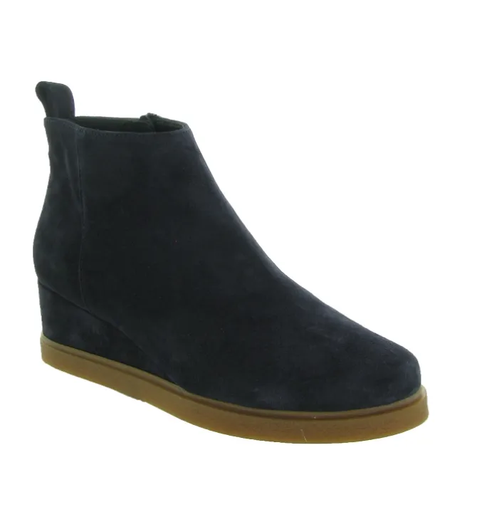 bottines et boots - Classique & Chic - femme - Nubuck - Bleu Marine - Unisa