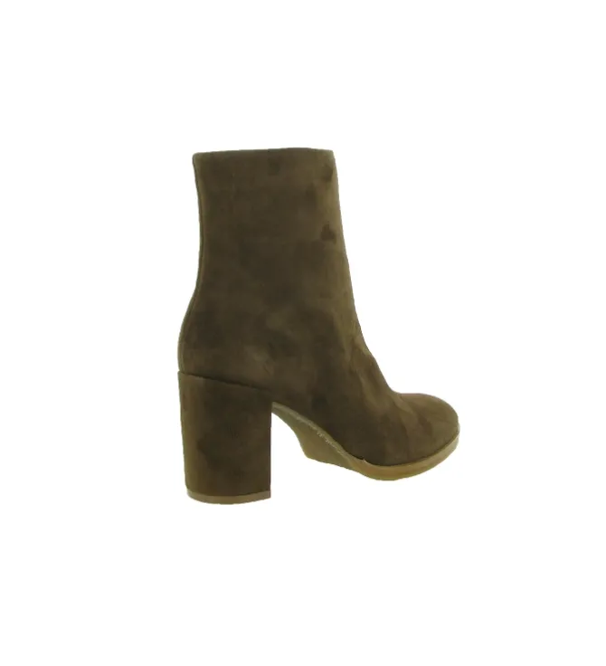 bottines et boots - Classique & Chic - femme - Nubuck - Marron - Julie dee