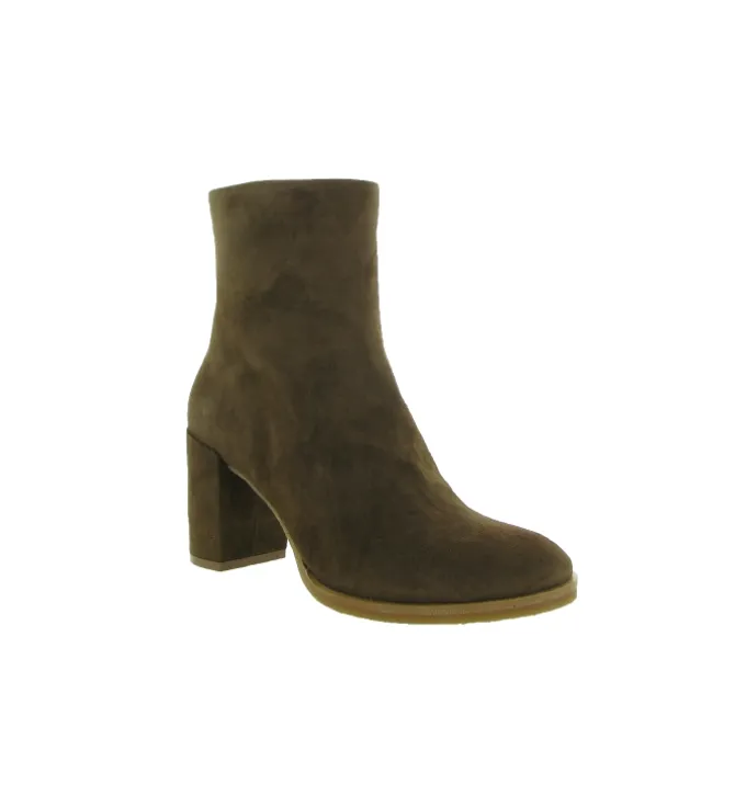 bottines et boots - Classique & Chic - femme - Nubuck - Marron - Julie dee