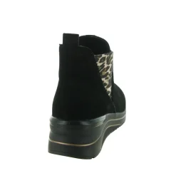 bottines et boots - Classique & Chic - femme - Nubuck - Noir - Remonte