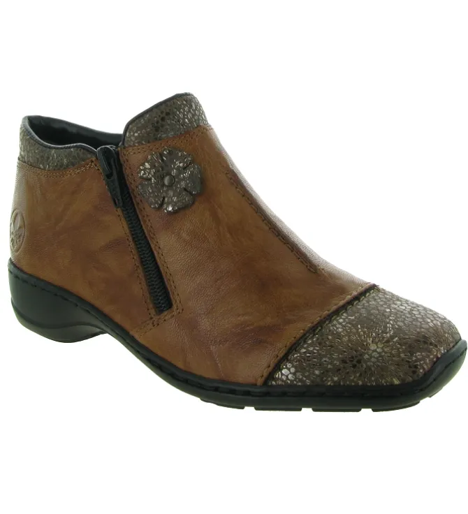 bottines et boots - Classique & Chic - femme - Synthétique - Marron - Rieker