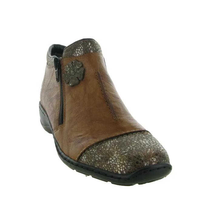 bottines et boots - Classique & Chic - femme - Synthétique - Marron - Rieker