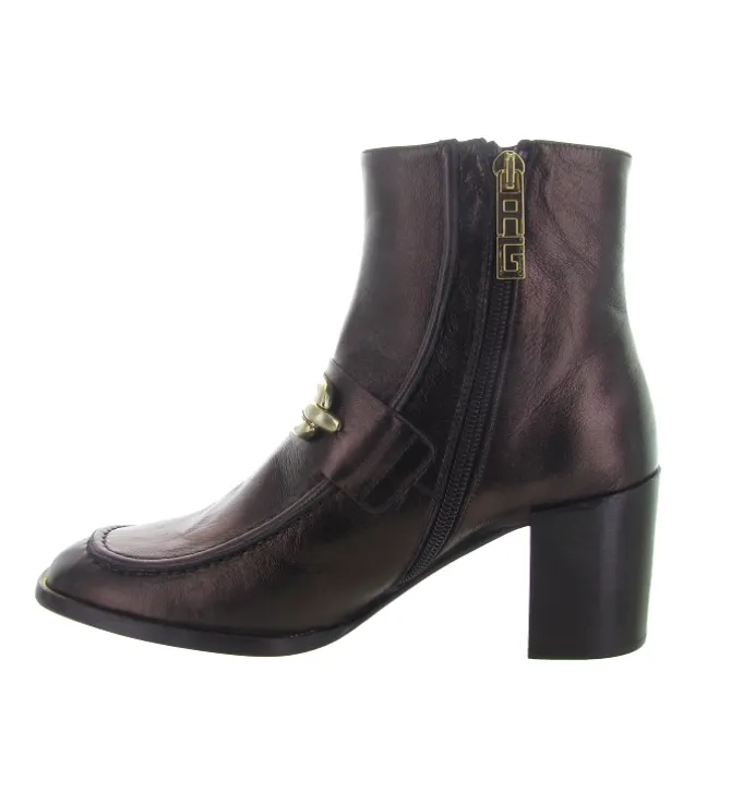 bottines et boots - Classique & Chic - femme - Cuir - Bronze - Avril gau