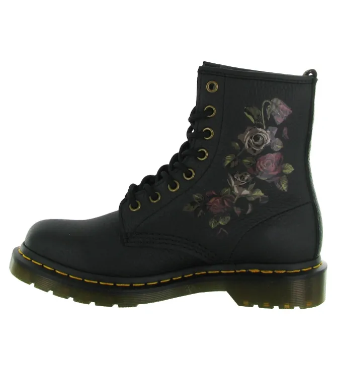 bottines et boots - Classique & Chic - femme - Cuir - Noir - Doc martens