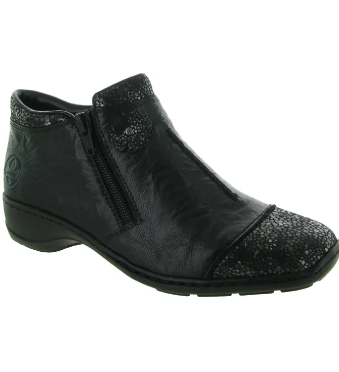 bottines et boots - Classique & Chic - femme - Synthétique - Noir - Rieker