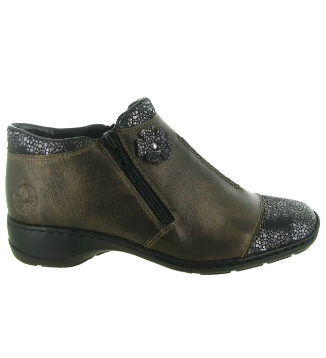 bottines et boots - Classique & Chic - femme - Synthétique - Bronze - Rieker
