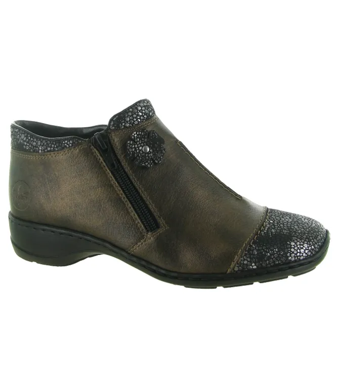 bottines et boots - Classique & Chic - femme - Synthétique - Bronze - Rieker