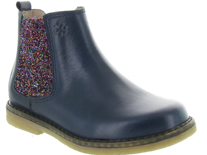 bottines et boots - - junior fille - Cuir - Bleu Marine - Acebos