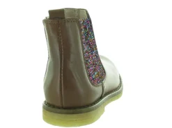 bottines et boots - - junior fille - Cuir - Marron - Acebos