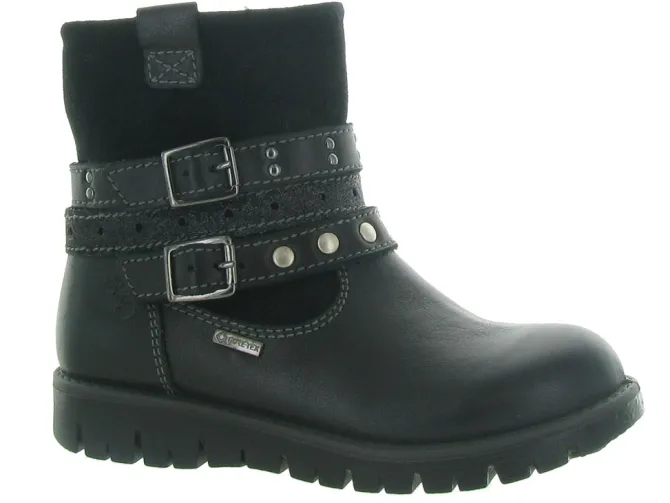 bottines et boots - - junior fille - Cuir - Noir - Primigi