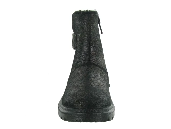 bottines et boots - - junior fille - Cuir - Noir - Superfit