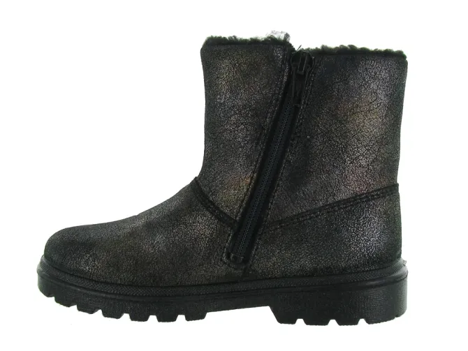 bottines et boots - - junior fille - Cuir - Noir - Superfit