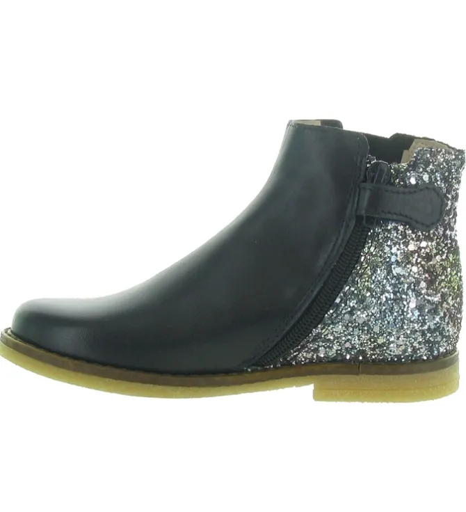 bottines et boots - - junior fille - Cuir - Bleu Marine - Acebos