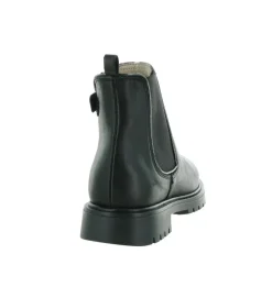 bottines et boots - - junior fille - Cuir - Noir - Acebos