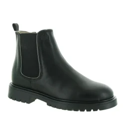 bottines et boots - - junior fille - Cuir - Noir - Acebos