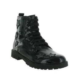 bottines et boots - - junior fille - Cuir - Noir - Golosinas