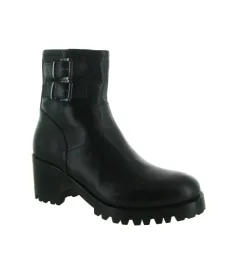 bottines et boots - Motardes - femme - Cuir - Noir - Jo ghost