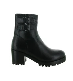 bottines et boots - Motardes - femme - Cuir - Noir - Jo ghost
