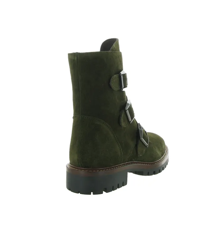 bottines et boots - Motardes - femme - Nubuck - Kaki - Alpe