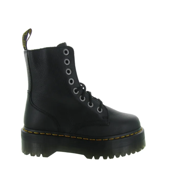 bottines et boots - Motardes - femme - Cuir - Noir - Doc martens
