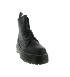 bottines et boots - Motardes - femme - Cuir - Noir - Doc martens