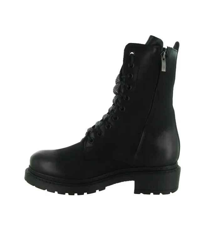 bottines et boots - Motardes - femme - Cuir - Noir - Metisse