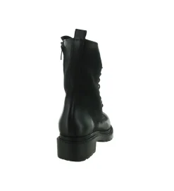 bottines et boots - Motardes - femme - Cuir - Noir - Metisse