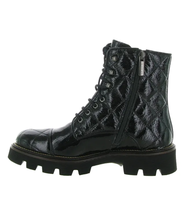 bottines et boots - Motardes - femme - Cuir - Noir - Pons quintana