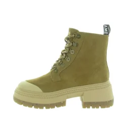 bottines et boots - Motardes - femme - Cuir - Camel - No name