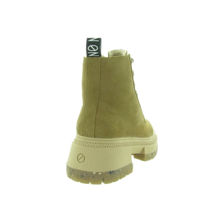 bottines et boots - Motardes - femme - Cuir - Camel - No name