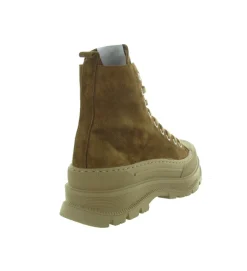 bottines et boots - Motardes - femme - Nubuck - Marron - Semerdjian