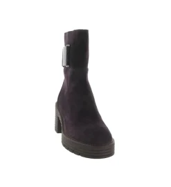 bottines et boots - Motardes - femme - Nubuck - Violet - Softwaves