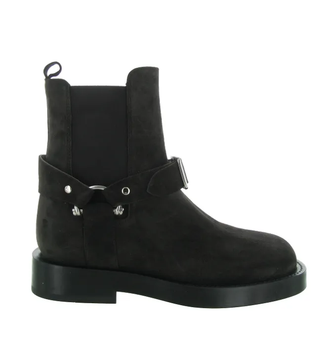 bottines et boots - Motardes - femme - Nubuck - Noir - Alpe