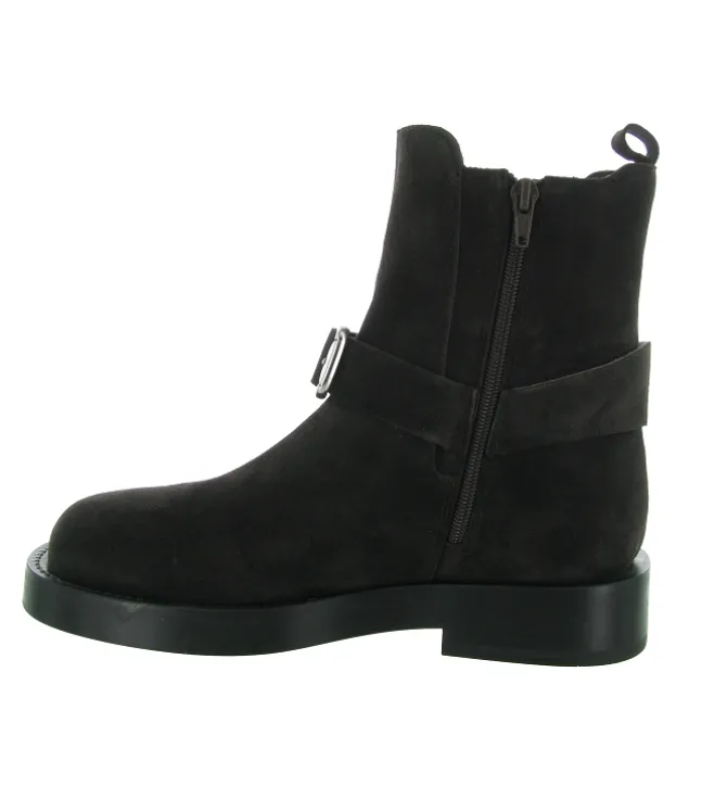 bottines et boots - Motardes - femme - Nubuck - Noir - Alpe