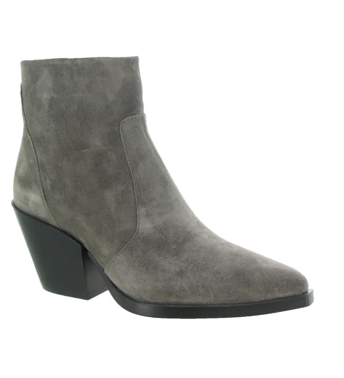bottines et boots - Santiag - femme - Nubuck - Gris - Alpe
